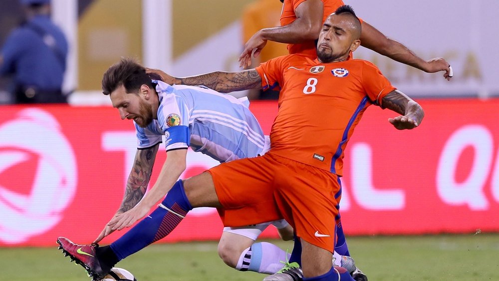 Messi and Vidal