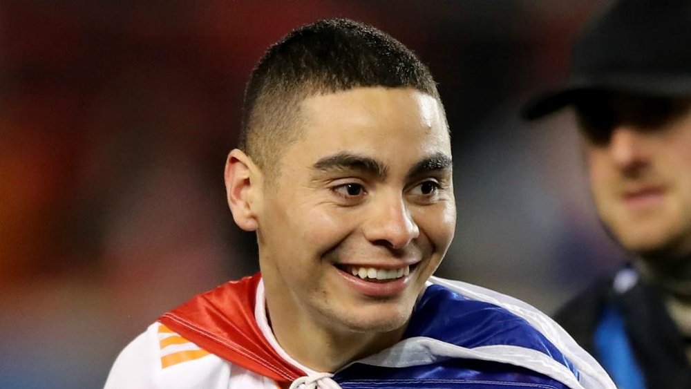 Almiron has been linked to a move to Tyneside. AFP