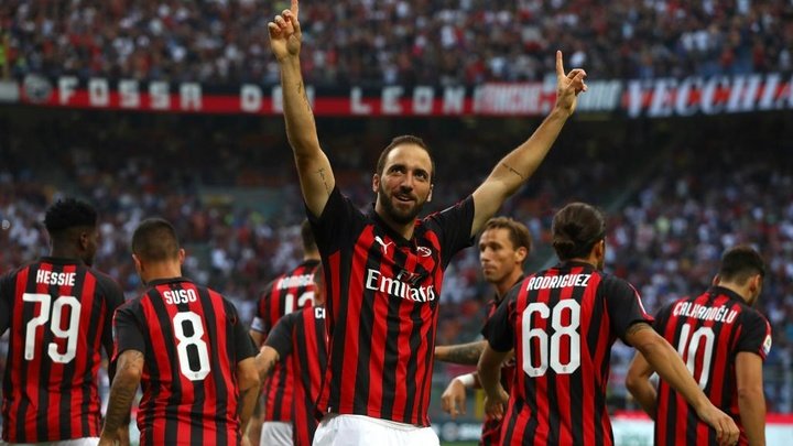 Milan, si rivede Higuain: riscatto in Europa League