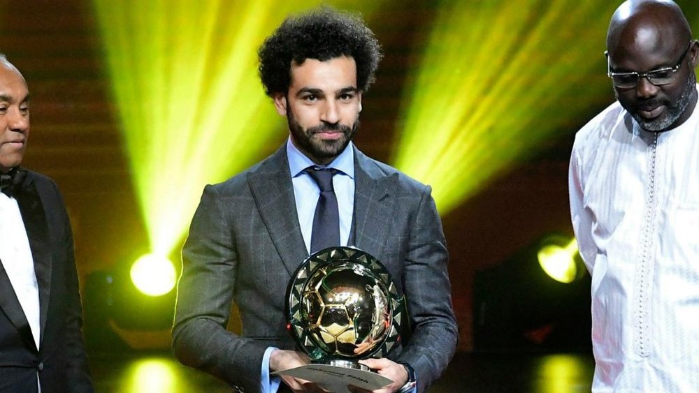 Salah é eleito o melhor jogador africano pelo segundo ano seguido.