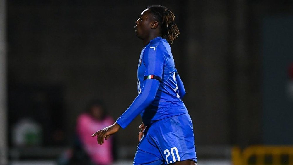Mancini has warned Kean about his behaviour after seeing red for U21s. GOAL