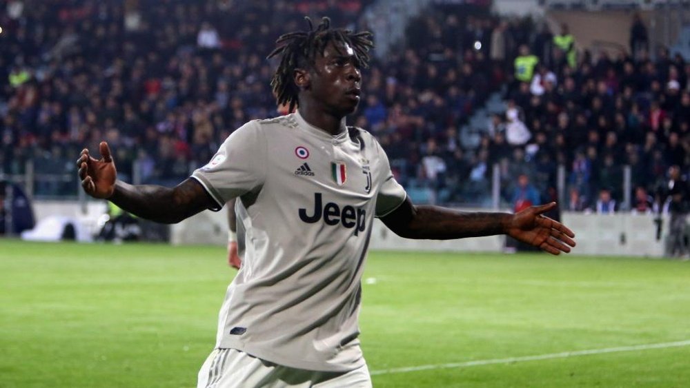 Moise Kean was the target of racial abuse from Cagliari fans. GOAL