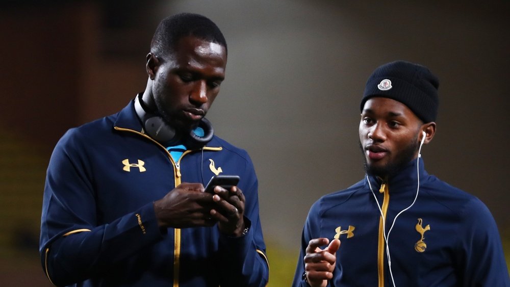 Moussa Sissoko, Georges-Kevin Nkoudou, lors de son étape à Tottenham. AFP