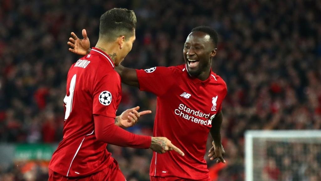 Goalscorers Firmino and Keita. GOAL