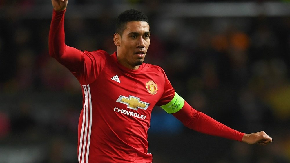 Chris Smalling in action for United. Goal