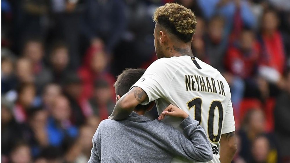 Neymar made the youngster's day. GOAL