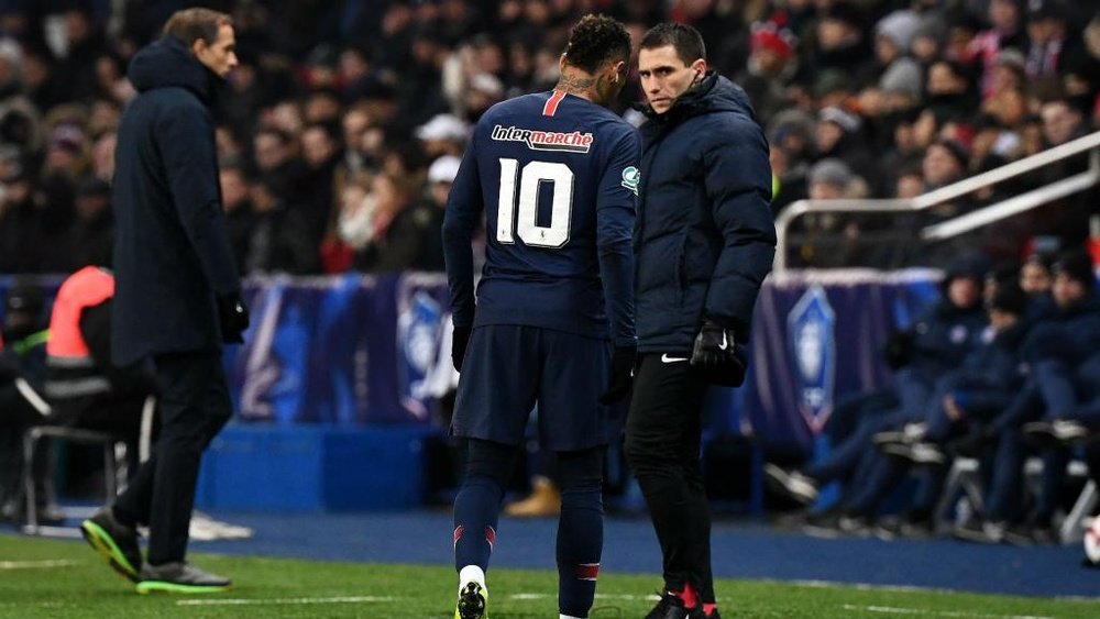PSG boss Tuchel 'worried' after Neymar sent to hospital with another foot injury