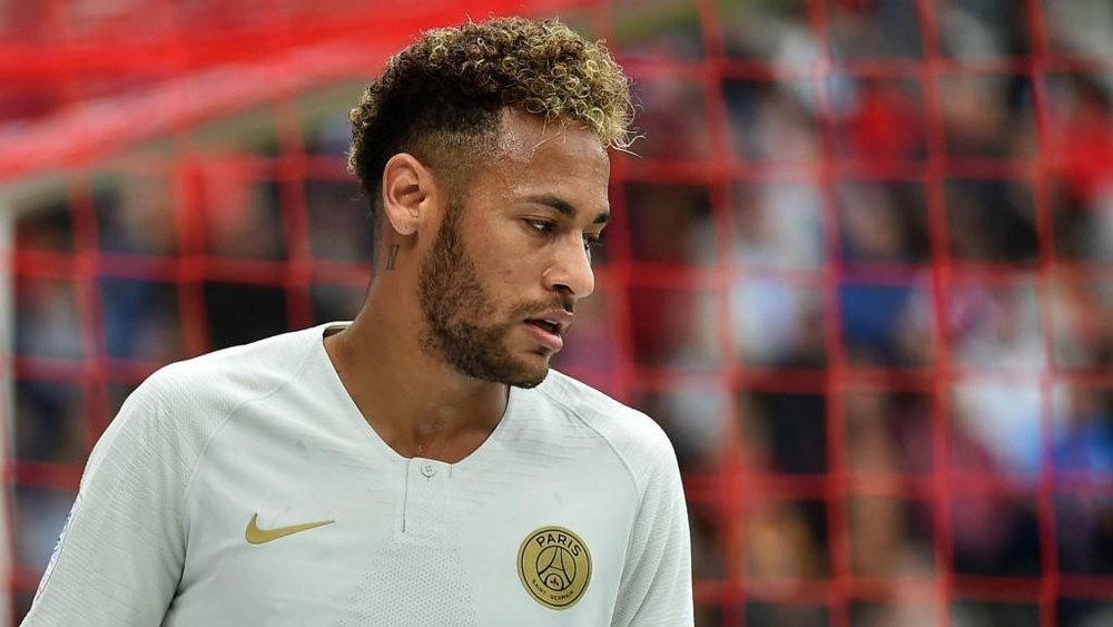 Neymar was keen to repay the youngster's affection. GOAL