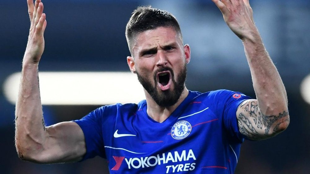 Les stats incroyables de Giroud en Europa League cette saison. AFP