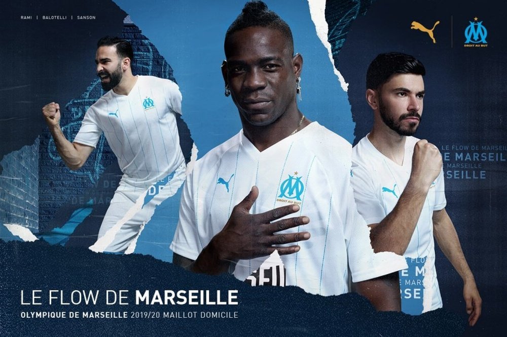 Le maillot de Marseille. Twitter/OM_Officiel
