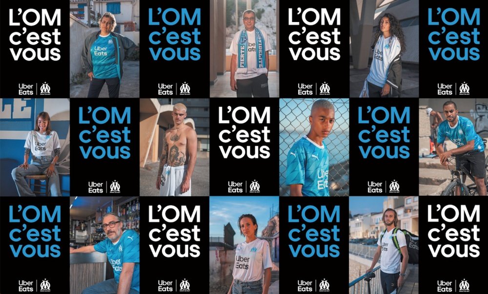 Uber Eats célèbre les supporters de l’OM