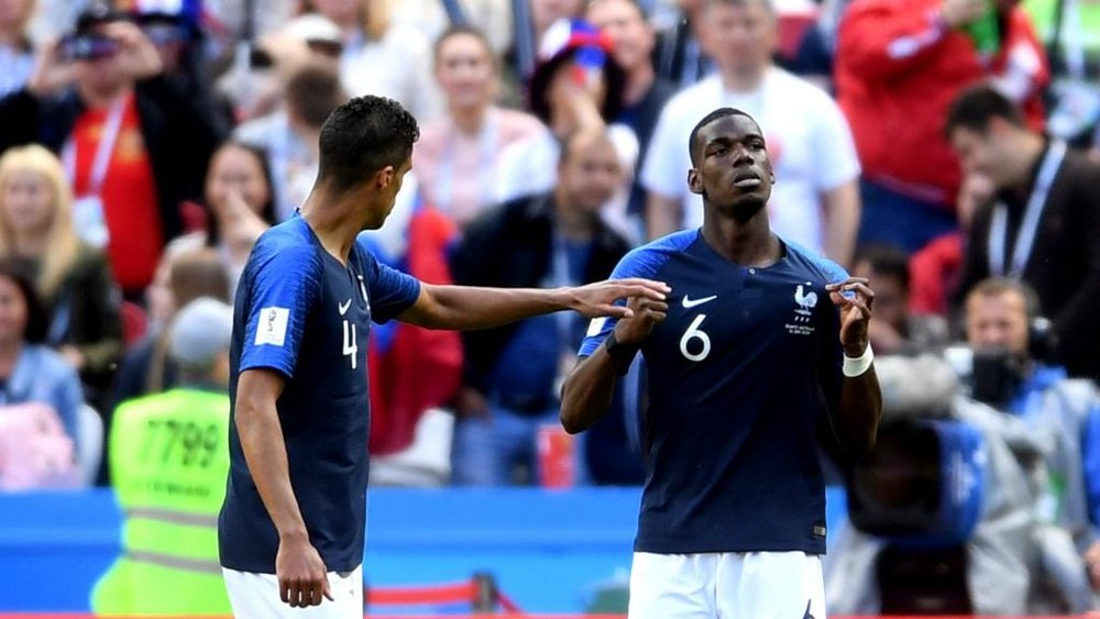 Pogba scored against Australia but his goal was later credited as an own-goal. GOAL