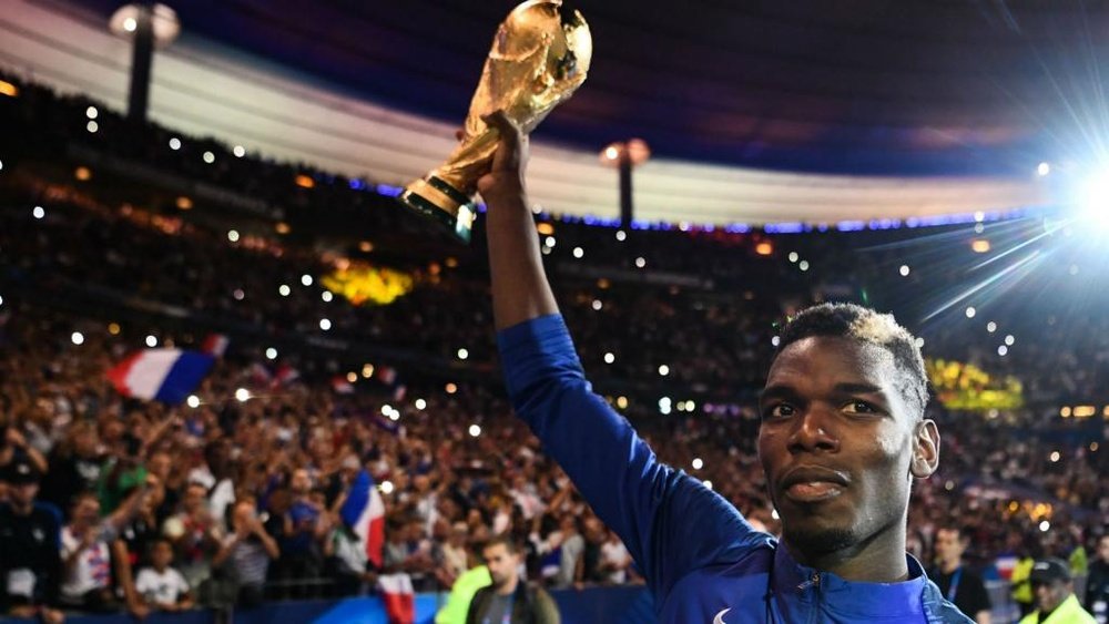 Paul Pogba France celebrations. AFP