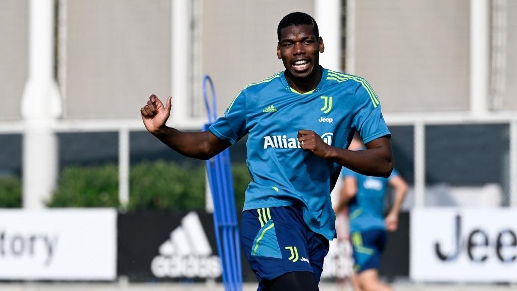 Pogba worked partially with the Juve squad. GOAL