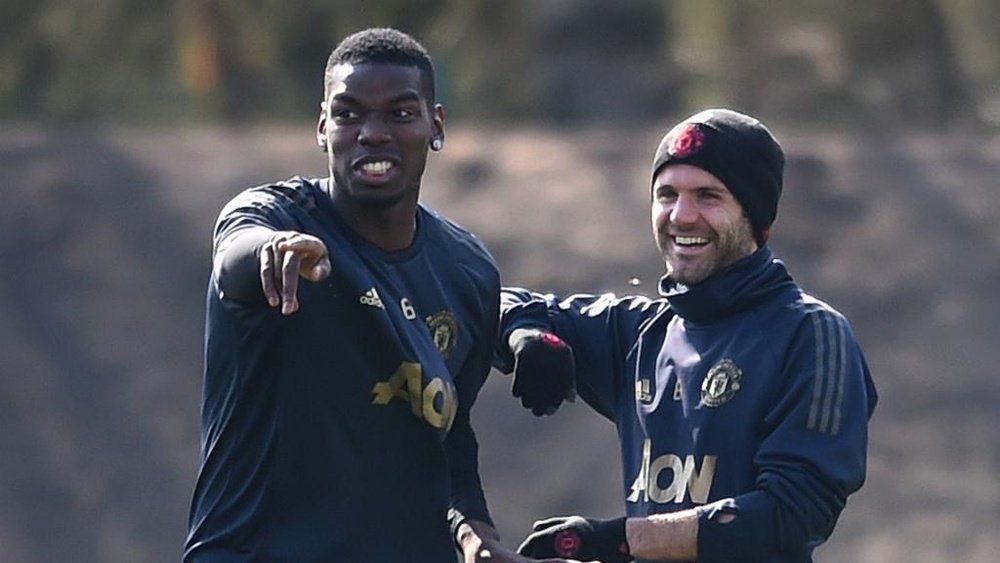 Teammate and friend Juan Mata wants Pogba (pictured) to stay at the club. GOAL