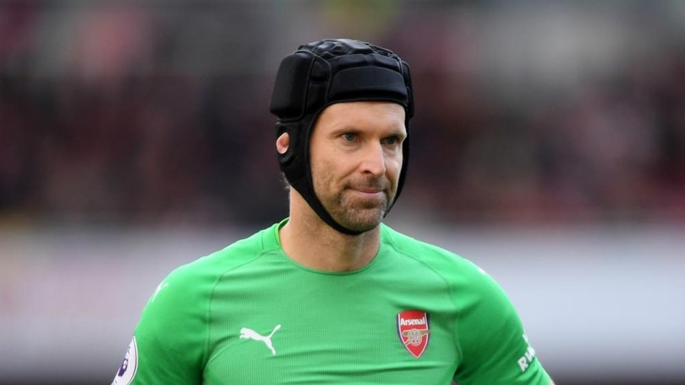 Petr Cech was man of the match against Everton. GOAL