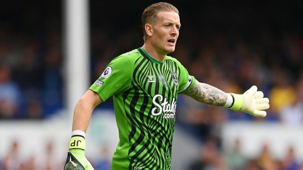 Jordan Pickford will not return until after the international break. AFP