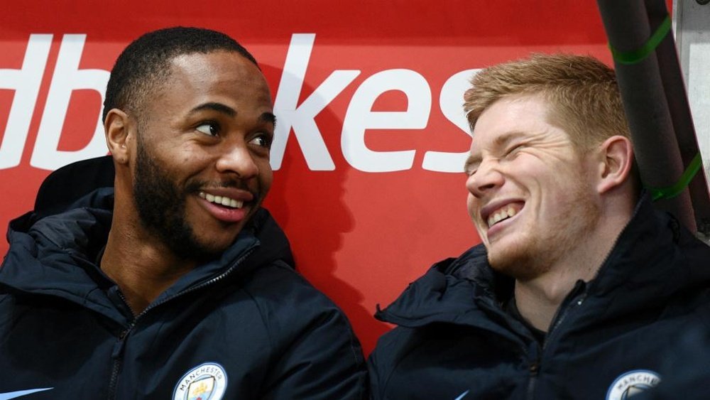 De Bruyne and Sterling are now teammates. GOAL