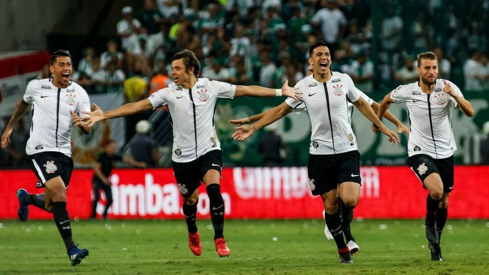 Ralf, Romero, Balbuena e Henrique - Palmeiras x Corinthians. Goal