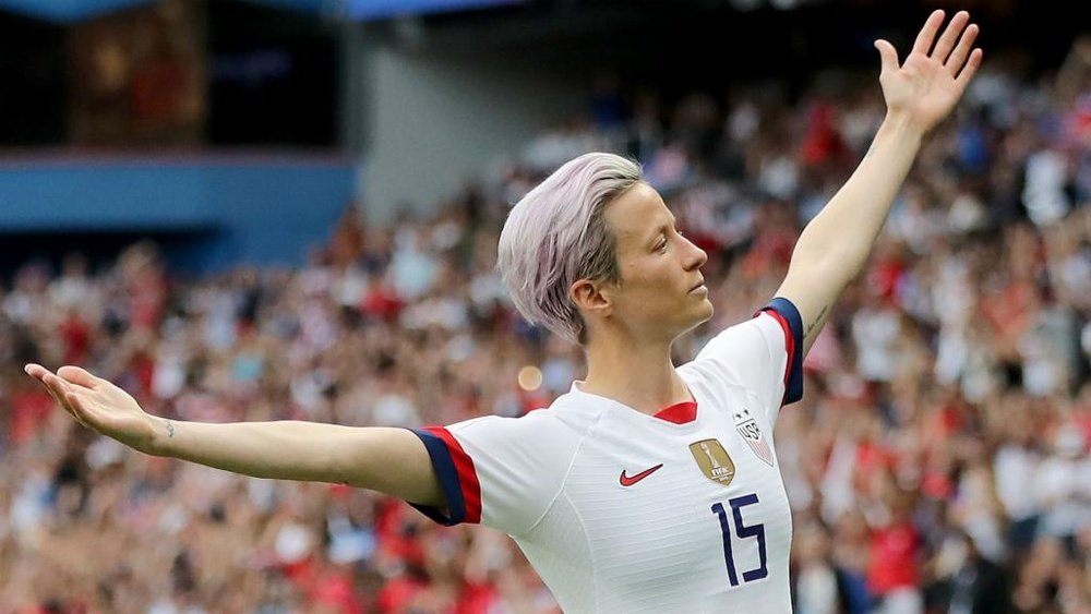 Rapinoe was crowned best player. GOAL