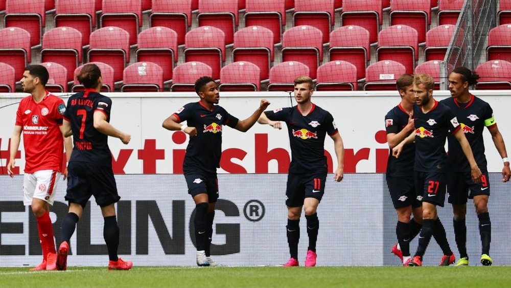 Timo Werner fez seis dos seus 24 gols na Bundesliga contra o Mainz. EFE