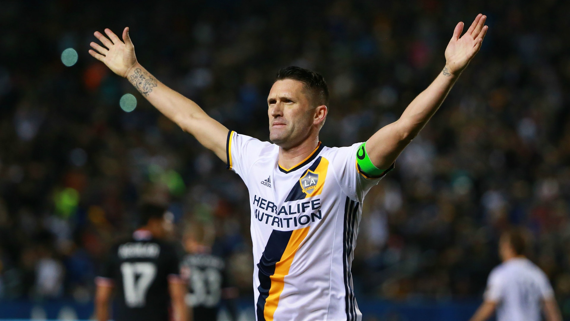 Keane pictured training with Al Ahli