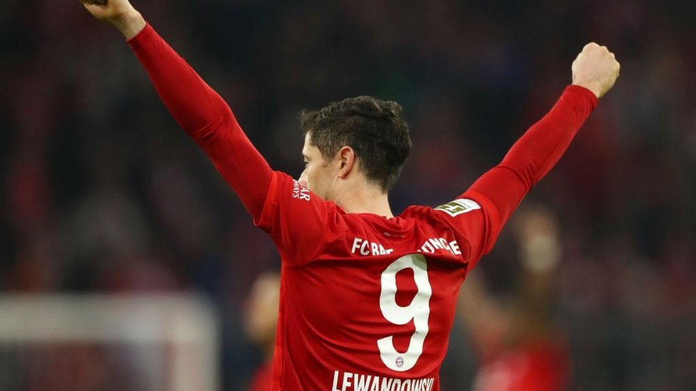 Lewandowski was on target twice in Bayern's 4-0 victory over Dortmund. GOAL