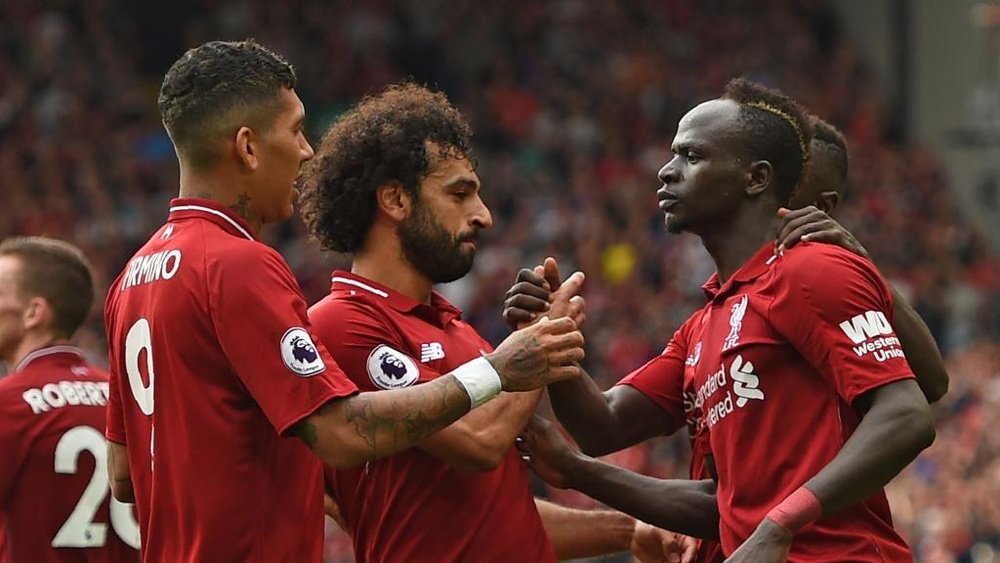 Salah explica sucesso do trio de ataque do Liverpool e aposta em título na Champions League. Goal