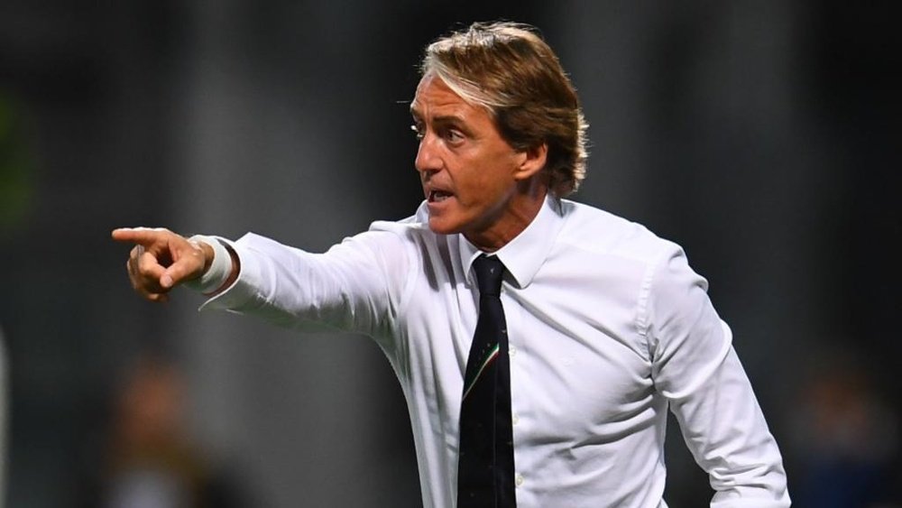 Italy reaction delights Mancini as Azzurri make history with Lithuania win. AFP