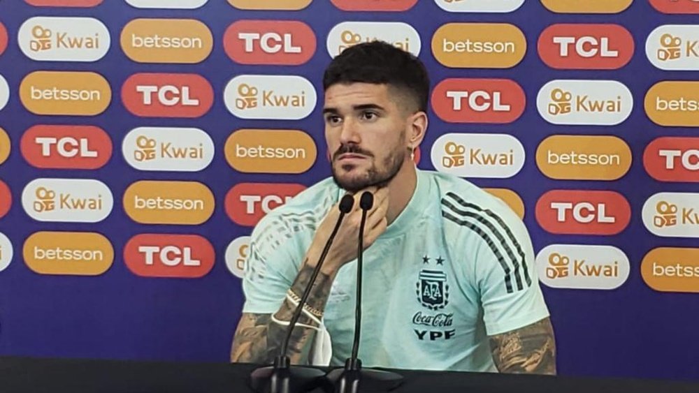 Rodrigo de Paul was unhappy with the treatment Argentina received in Chile. GOAL