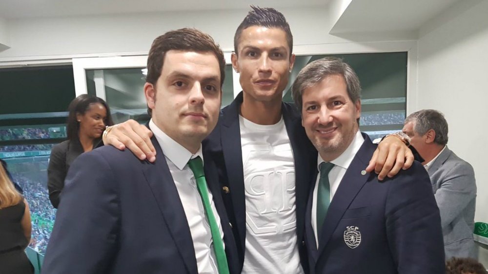Ronaldo returned to former club Sporting CP to see them in action on Saturday. GOAL