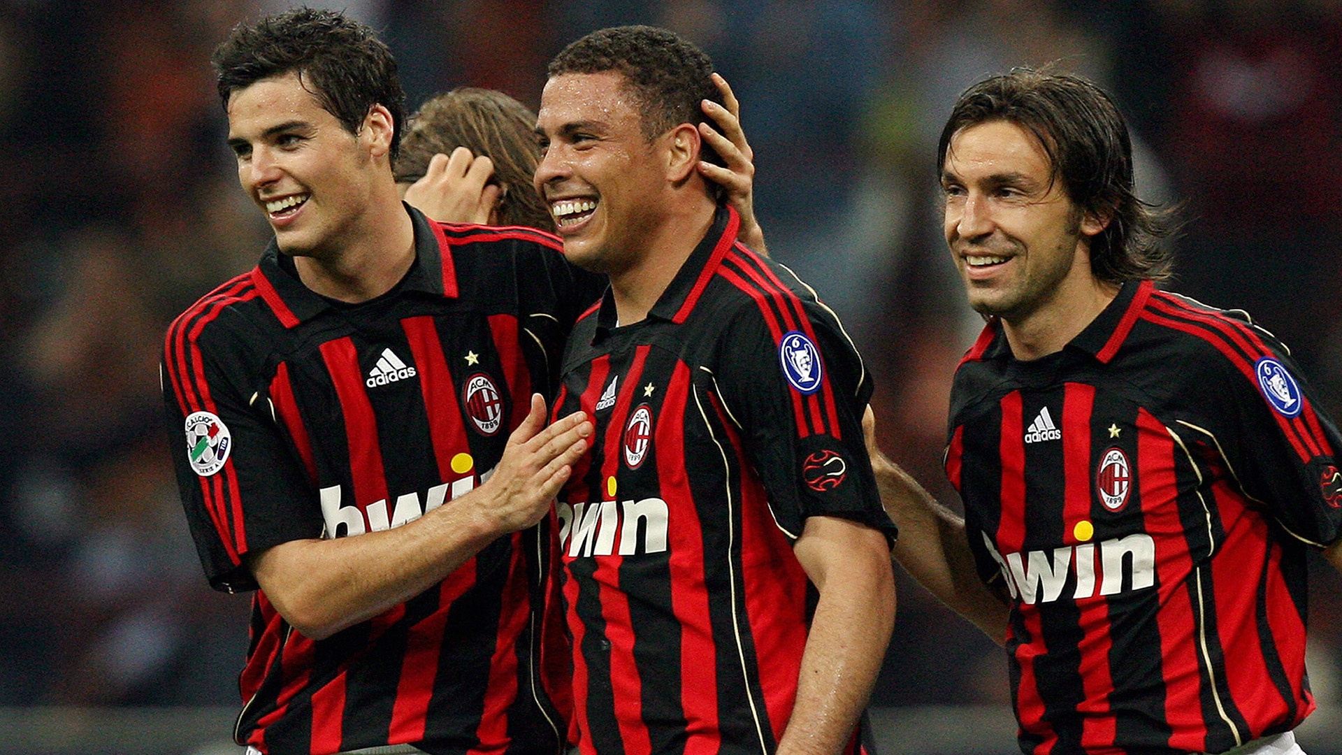 Ronaldo Nazario celebrates a goal with Milan in 2007. Goal