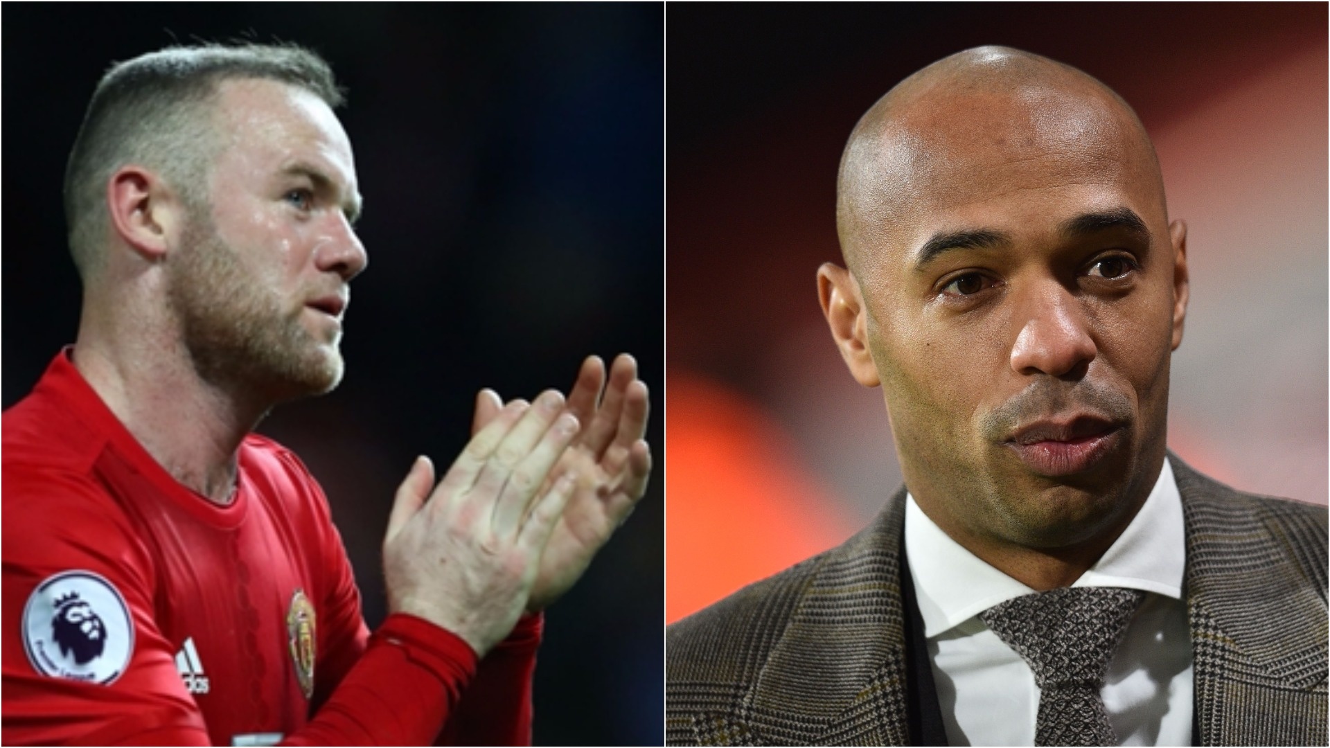 Henry gives Rooney an advice. Goal