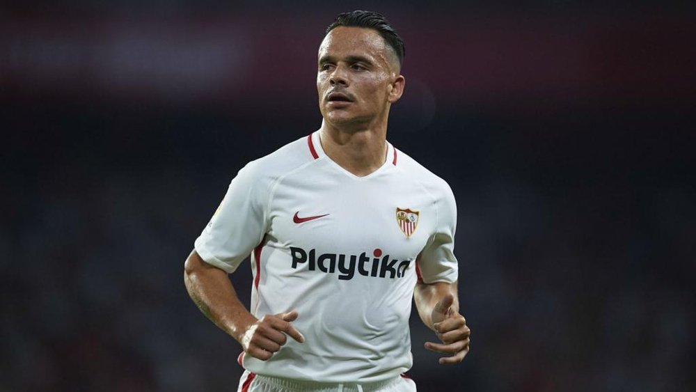 Roque Mesa was sent off in Sunday's 'Gran Derbi'. GOAL