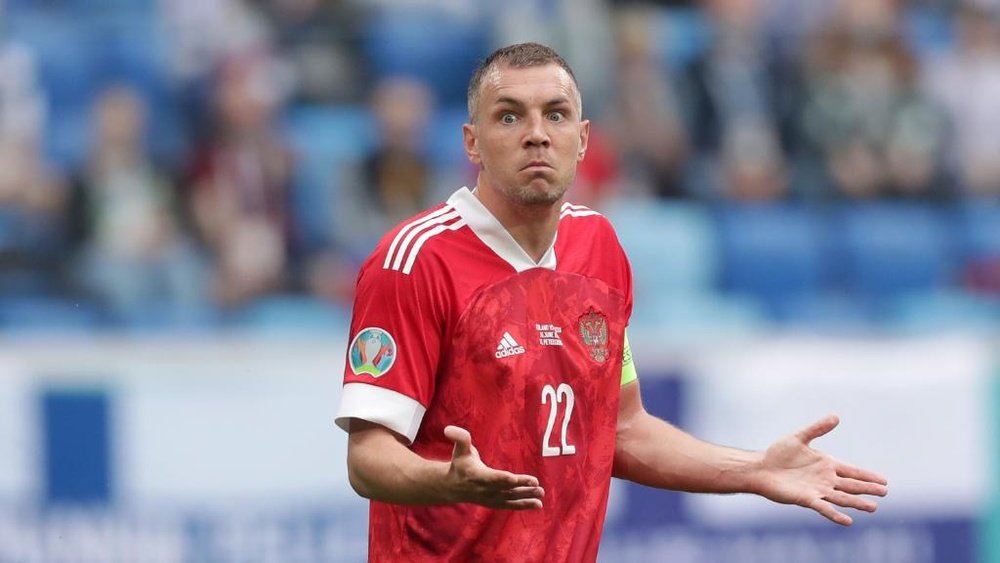 Artem Dzyuba is the danger man for Russia against Denmark. GOAL