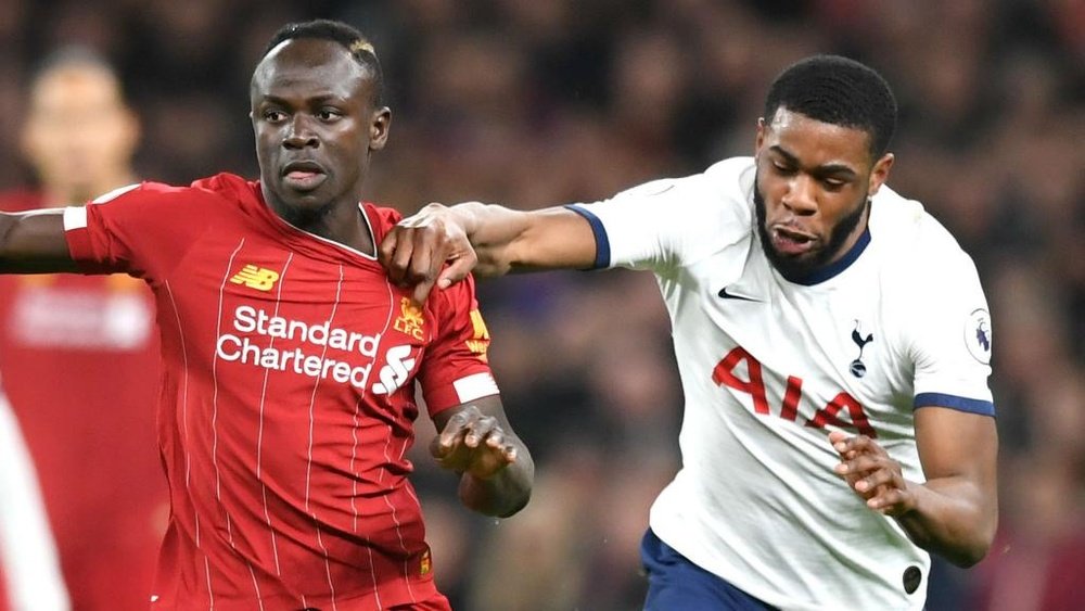 Tanganga (R) performed well in his first Premier League game for Tottenham. GOAL