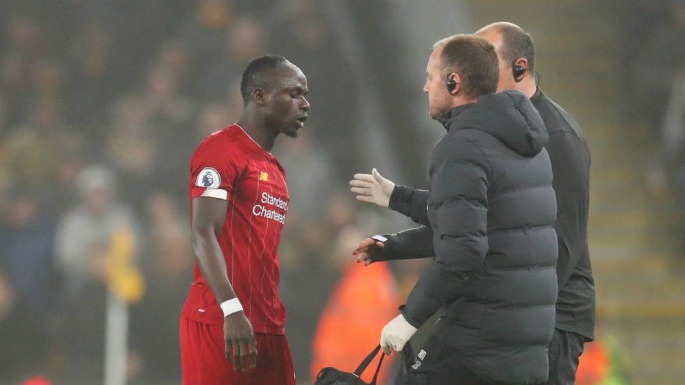 Mane expected to miss two more games with small muscle tear. GOAL