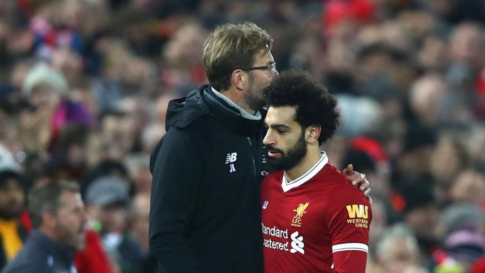 Salah is four goals ahead of Harry Kane in the race for the Golden Boot. GOAL