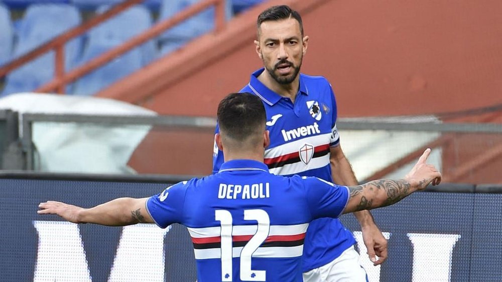 Quagliarella permette i 3 punti. AFP