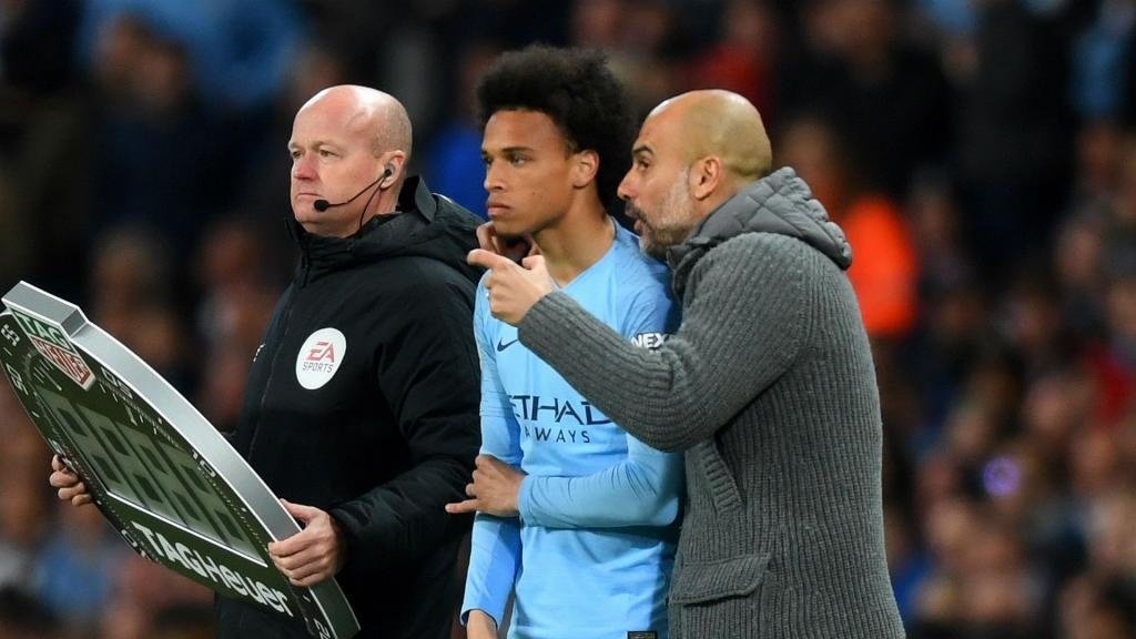 Guardiola wants to help Sane reach his potential at Man City rather than him move to Bayern. GOAL