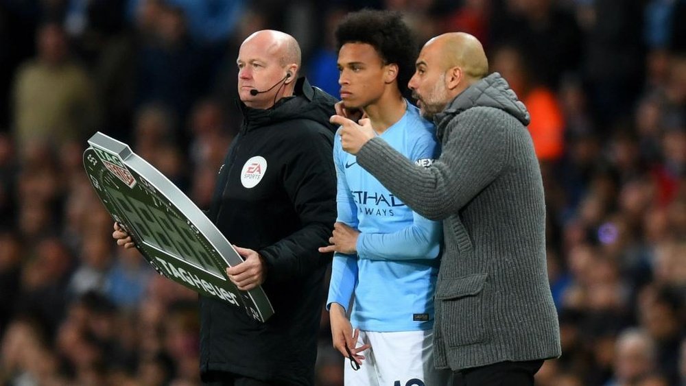 Guardiola denies it is awkward being with Sane, a player wanting to leave Man City. GOAL