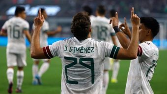 Gimenez scored as Mexico defeated Nigeria 2-1 in Texas. GOAL