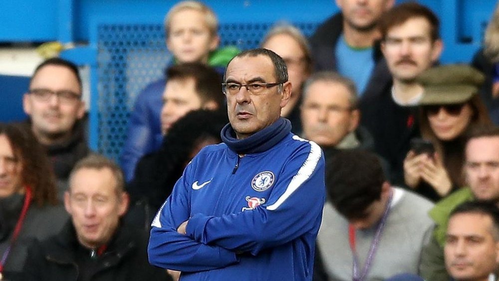 Sarri was concerned by his team's slow start against Everton. GOAL