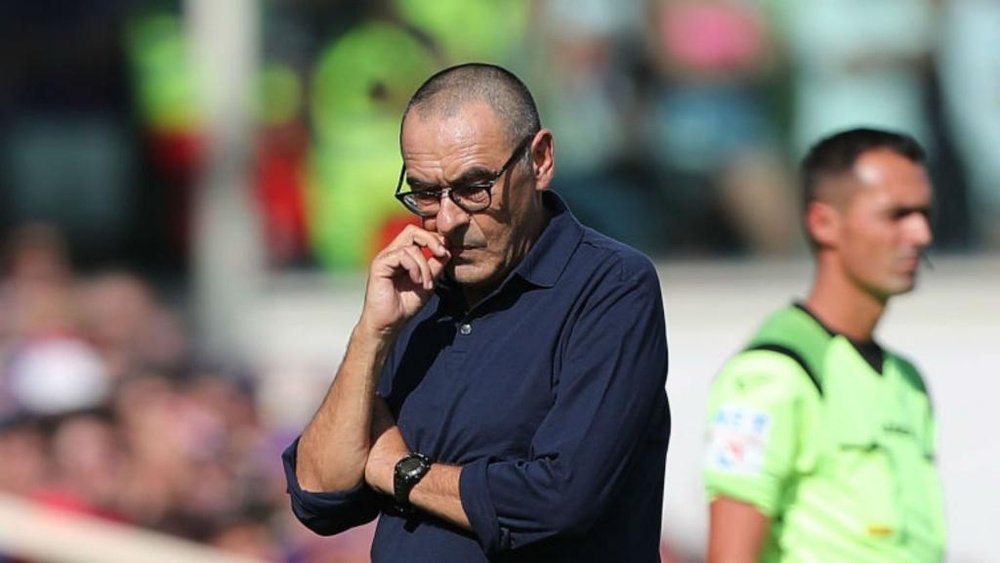 Sarri says the hot conditions were tough in Florence. GOAL
