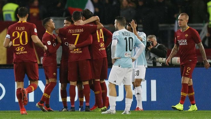 Roma-Entella 4-0: Doppietta di Schick, giallorossi ai quarti