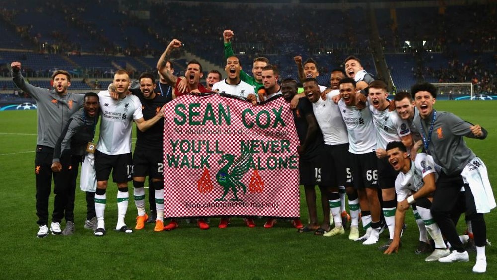 Sean Cox was injured before Liverpool's match with Roma in the Champions League last year. GOAL