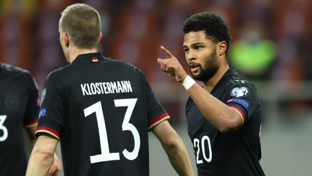 Serge Gnabry scored the only goal as Germany beat Romania 0-1. GOAL