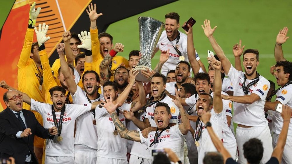 Todos os campeões da UEFA Europa League. AFP