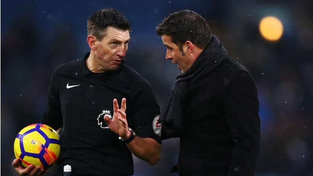 Silva has bemoaned referee Lee Probert for sending off Marvin Zeegelaar against Burnley. GOAL