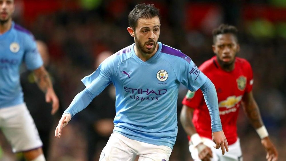 Man Utd lucky to only be 3-0 down at half-time, suggests Bernardo Silva. AFP